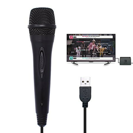 USB Wired Karaoke Gaming Microphone for Nintendo Switch/Wii U/PS4/Xbox One/Xbox 360/PC Singing Game - (Best Karaoke Game Ps4)