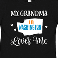 thumbnail image 4 of Inktastic Washington Grandma Loves Me Boys or Girls Toddler T-Shirt, 4 of 5