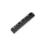 SagaSave Filofax A5 Ruler Page Marker Black Measuring Bookmark A5 Diary Ruler/Page Marker 6 Hole Ruler