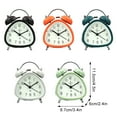 thumbnail image 2 of ZheElen Loud Alarm Clock For Bedroom With Nightlight Function Metal Bell Battery Powered Battery Alarm Clock orange, 2 of 6