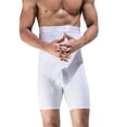 thumbnail image 1 of Pantalones cortos con control de barriga para hombre, cintura alta, adelgazante, moldeador de cuerpo, levantador de glúteos, faja sin costuras para el vientre, 1 of 7