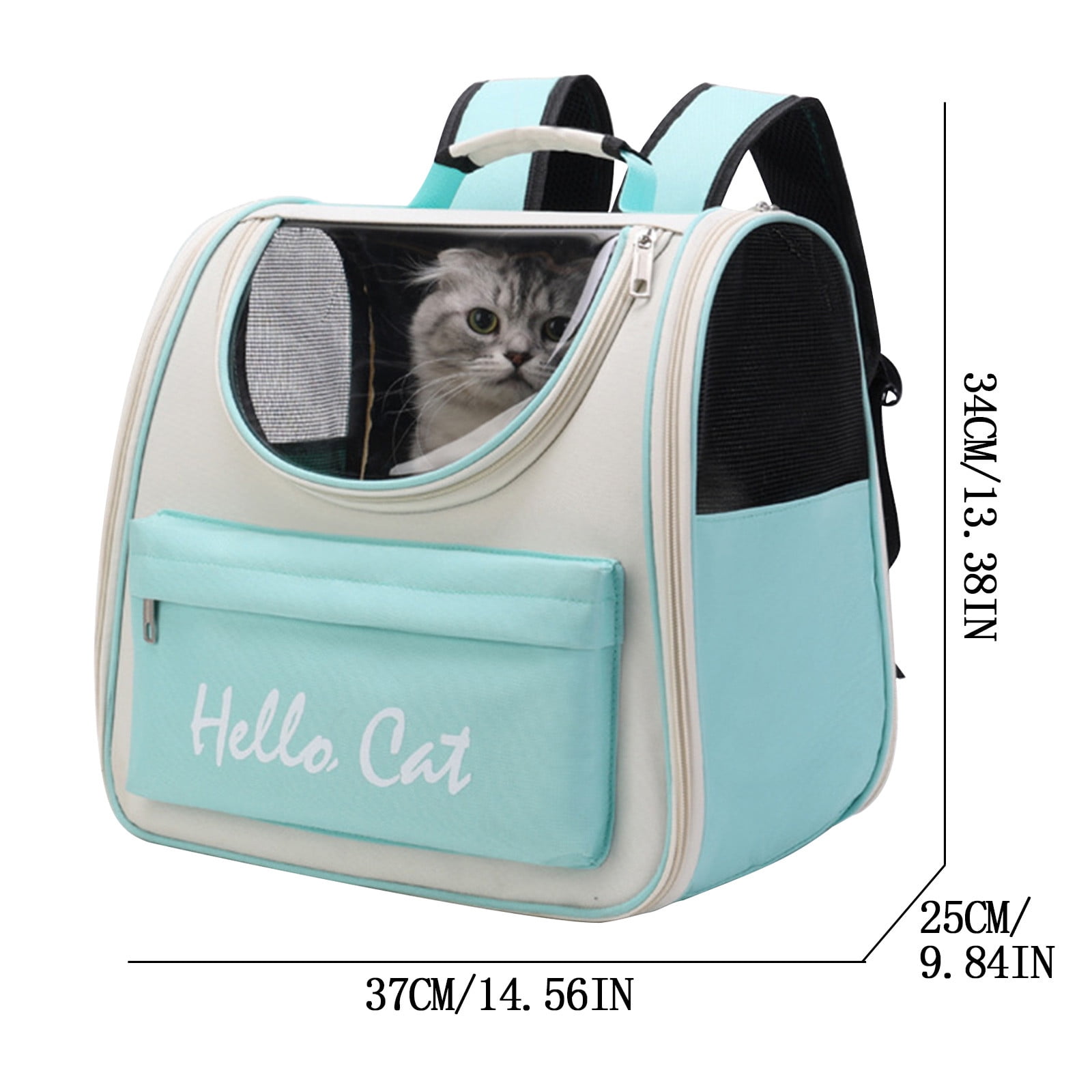 SPOORYYO Cat Backpacks for Carrying Cats Pet Backpack Carrier for Small Dogs and Cats,Outdoor Portable Pet Backpack Breathable Large Capacity Pet Backpack