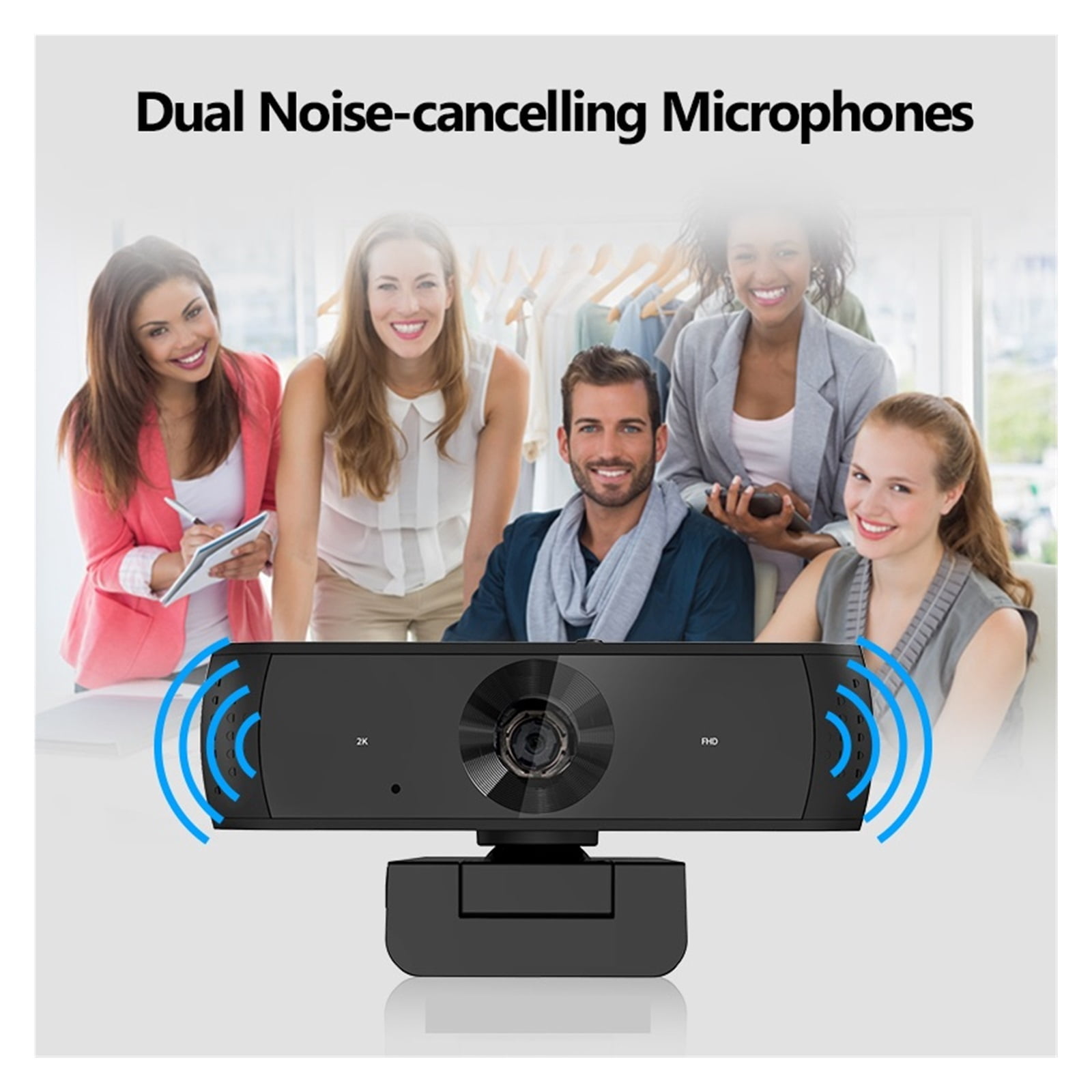 Webcam 2K Stream Webcam With Microphone Web Camera With Privacy Cover Autofocus PC Camera For Switch/Laptop For Conferencing, Live Streaming, Recording ,HD Video
