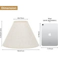 thumbnail image 2 of Empire Lamp Shades Set of 2, 6" Top x 16" Bottom x 10.8" High, Large Beige Lamp Shades for Table Lamps Floor Lamps, Natural Linen Lampshades Replacement, Spider, Harp Holders Included, Easy Assembly, 2 of 8