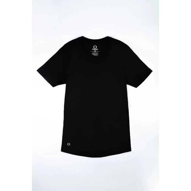 OTECKA T-Shirt à Encolure Dégagée en Coton Supima pour Femmes, Coupe Ajustée avec Évacuation de l'Humidité
