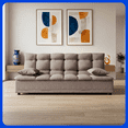 thumbnail image 1 of LASE Muebles Sofá Cama Matrimonial Río Reclinable 3 Posiciones Sala Lino Azul, 1 of 5