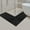 Black #19, variant on L-Shaped Corner Bathroom Rug | Non-Slip Absorbent Microfiber Mat | Machine Washable for Bath Tub & Shower | 47.2x29.5 Inches | Gray, Black, Blue, Khaki