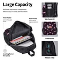 thumbnail image 4 of Pofeuu Breast Cancer Awareness3 Print Backpack Travel Backpacks With Lunch Bag Pencil Bag Set 3 pcs Set Cartoon Backpack, 4 of 7