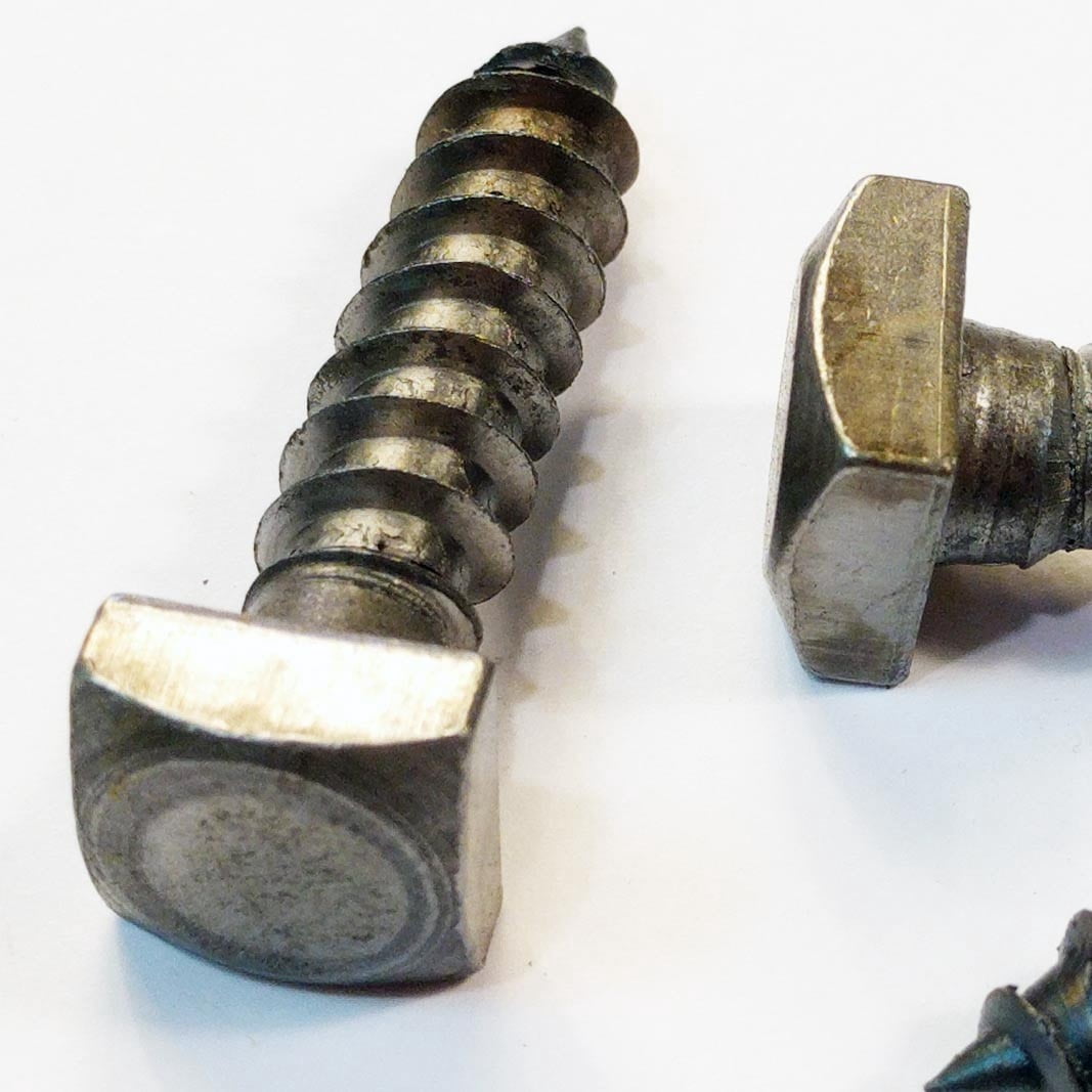 (25) 3/8" x 1-1/2" Lag Screws Antique Square