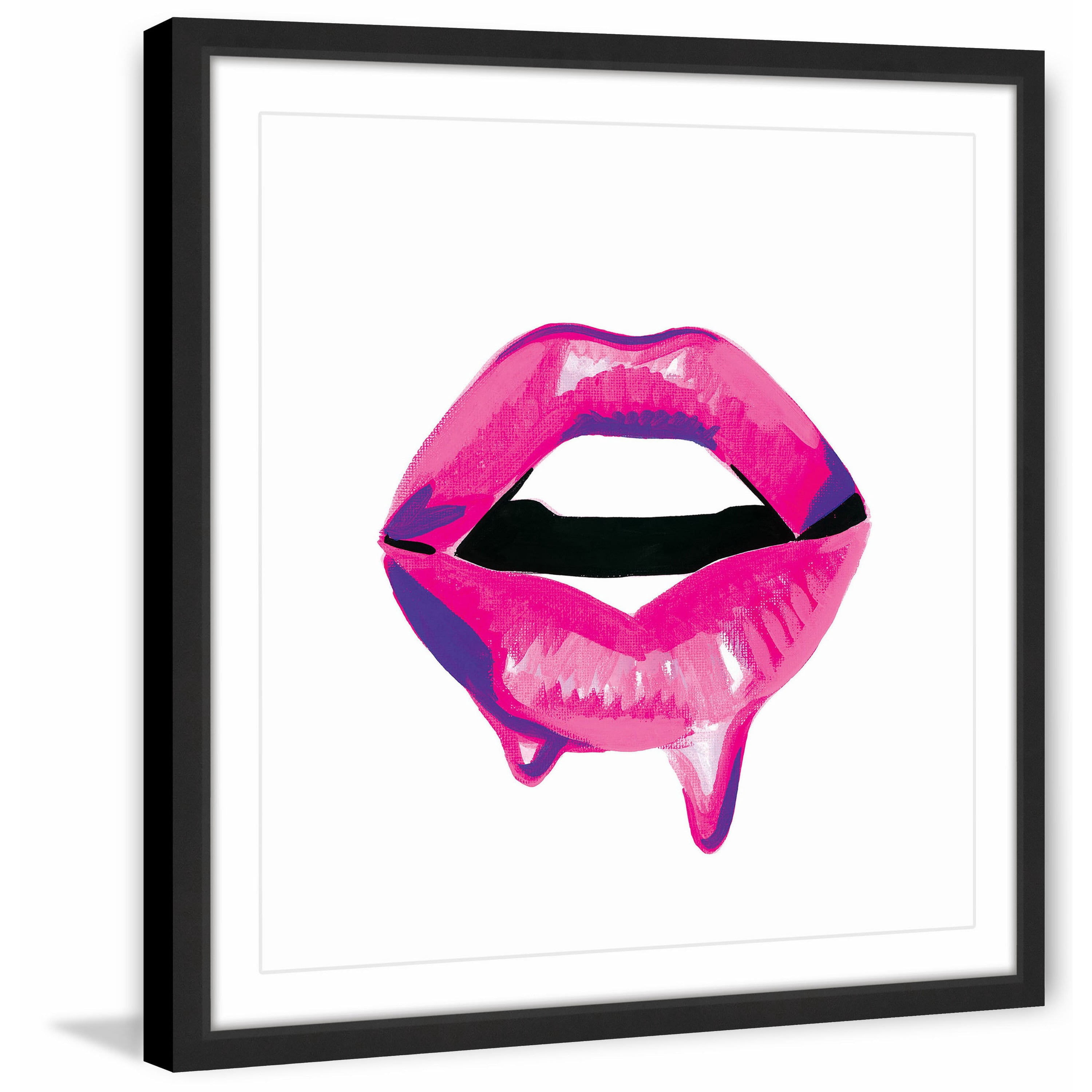 "Dewy Mouth" Framed Painting Print