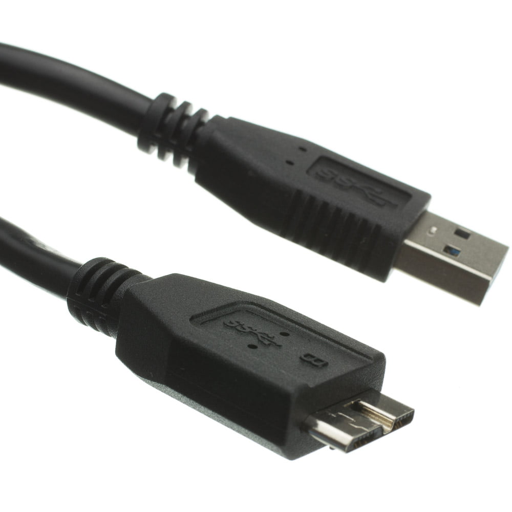 Vær stille Minefelt Ved lov Micro USB 3.0 Cable, Black, Type A Male to Micro-B Male, 3 foot -  Walmart.com