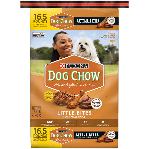 Purina Dog Chow Small Breed Dry Dog Food, Little Bites With Real