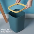 thumbnail image 7 of Coorders Bathroom Trash Can Small Garbage Can Plastic Wastebasket Trash For Toilet Office Bedroom Living Room With Pressure Ring, 7 of 7