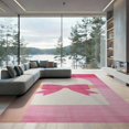 thumbnail image 2 of ODIKA 8'x10' Washable Area Rug Mid Century Pixel Grid Retro Stepped Frame Motif Atomic Geometric for Living Room, Under Sectional, Family , Durable, Non-Slip, 2 of 7