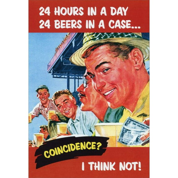 Nobleworks 24 Hours in a Day Funny / Humorous Graduation Congratulations Card