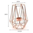 thumbnail image 4 of Candelabros de metal Candelabros geométricos Vela Linterna Configuración de mesa para el hogar, 4 of 4