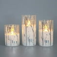 thumbnail image 4 of Rhytsing Silver Reindeer Design Glass Battery Operated Led Candles With Timer for Christmas, 4 of 6
