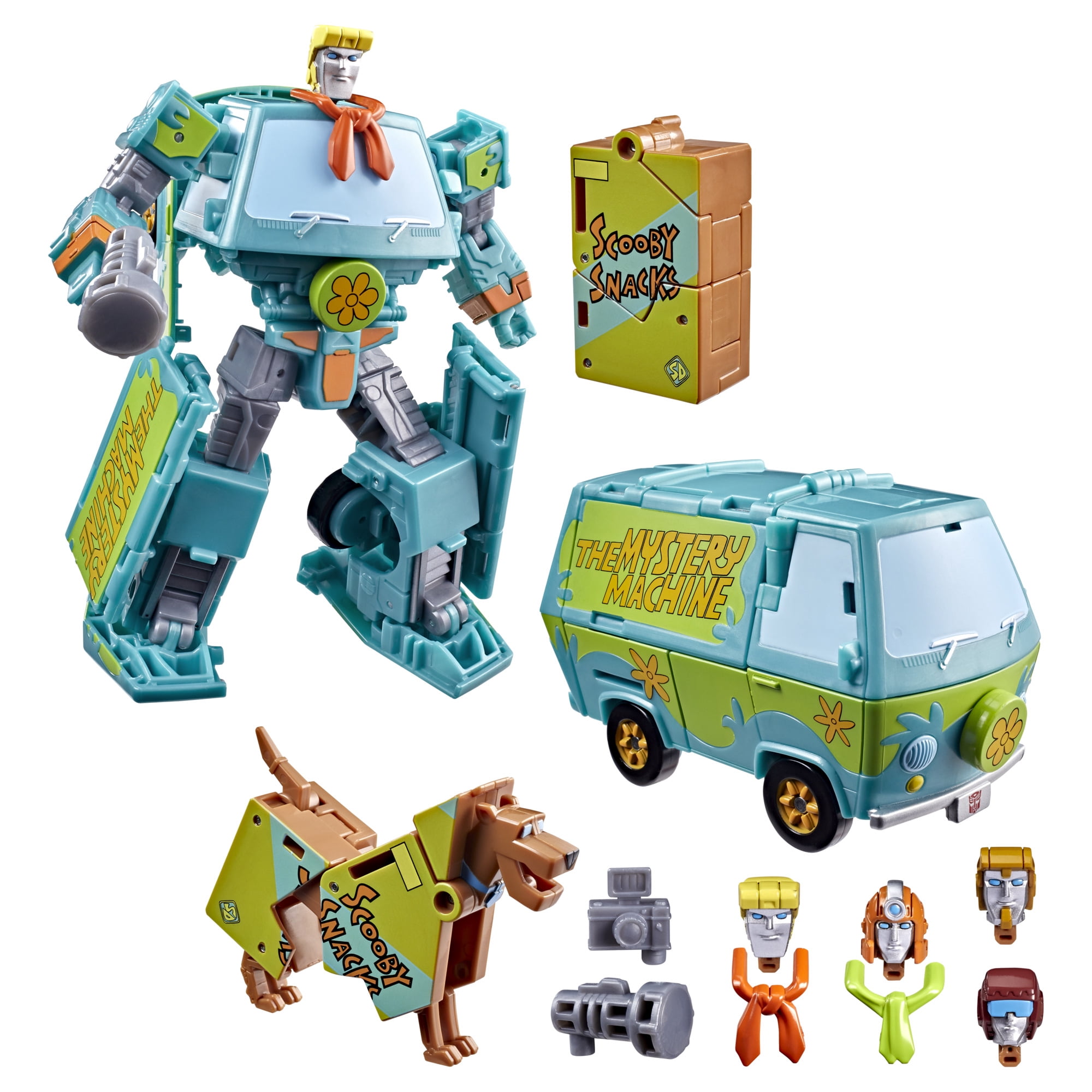 Transformers Toys Scooby Doo Mysterious Prime & Automutt Action Figures, 8+
