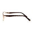 thumbnail image 3 of Womens Metal Rim Cat Eye Diecut Deco Powered Reading Glasses Rose Gold 3.0, 3 of 4