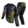 thumbnail image 6 of Willbros Youth Jersey Pants Combo MX Motocross Dirt Bike Gear Set Children Offroad Racing Suit ATV Motorcycle Boys Girls Brown (Jersey Youth YM/Pants W22), 6 of 10