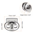 thumbnail image 2 of Unique Bargains 12Pack Alloy Spring Cord Lock Ends Toggle for Shoelaces Bright Silver 17x15mm, 2 of 5