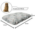 thumbnail image 2 of Nature Pet Bed, Floral Theme Botanical Patterns Colorful Flower Motifs Seasonal Art, Chew Resistant Pad for Dogs and Cats Cushion with Removable Cover, 24" x 39", Pale Taupe Pale Pink, by Ambesonne, 2 of 4