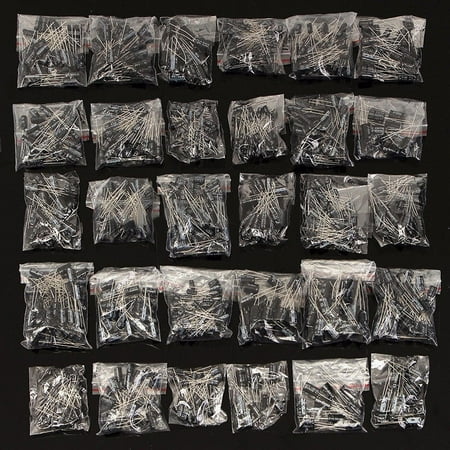 

Electrolytic Capacitor 60-900Pc Assortment Kit 4 Values 0.1-2200Uf Assorted Set