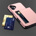 thumbnail image 3 of Case for iPhone 16,Hidden Card Slot Wallet Case,Card Holder Dual-Layer Design Heavy Duty Protection TPU+PC Shockproof Phone Case for iPhone 16,6.1 inch 2024 Released (Red), 3 of 18