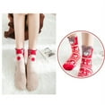thumbnail image 4 of SPRING PARK 2 Pairs Cute Kids Christmas Reindeer Dog Animal Socks Warm Winter Middle Tube Crew Socks Cotton Socks, 4 of 8