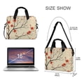 thumbnail image 3 of FORMRS 16" Laptop Bag Carrying Sleeve Case with Handle Travel Shoulder Briefcase, Red Floral Pattern, 3 of 8