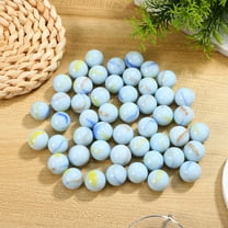 BESTYASH 50pcs Round Marble Beads Clear Marbles for Decorative Use in Crafts