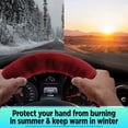 thumbnail image 5 of Australian Sheepskin Wool Steering Wheel Cover For Women & Men Universal 15 Inch Steering Wheels & Accessories Ecofriendly Wheel Cover For Car Car Access, 5 of 5