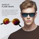 thumbnail image 5 of Vogacara Gafas de sol Flame de alto rango Visión de alta definición Robusto Ligero Mano de obra fina Diseño único Gafas geniales Cuidado de ojos tipo 7, 5 of 6