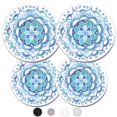 thumbnail image 1 of Juego de 4 fundas eléctricas Robbins Aria para estufa, diseño mandala azul, 1 of 6