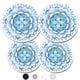 thumbnail image 1 of Juego de 4 fundas eléctricas Robbins Aria para estufa, diseño mandala azul, 1 of 6