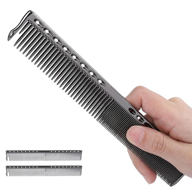 Profesional de Peine de acero inoxidable para corté de Pelo, Herramiente de Peinado para Salón de Peluquería Condenses de Peine, Diseñoy Escaso, Mano de Obra Exquisita para Uso