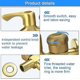 thumbnail image 3 of Brass Hose End Tap Outdoor Anywhere Garden Tap Garden Brass Water Bib Tap Brass Double Water Tap Allotment Tap Wall Mounted Faucet Washing Machine Tap, 3 of 5