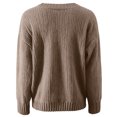 thumbnail image 5 of Solid Color Oversized V Neck Casual Versatile Knitted Pullover Sweater Soft Comfortable Everyday Wear For Fall Winter Fashion, 5 of 5