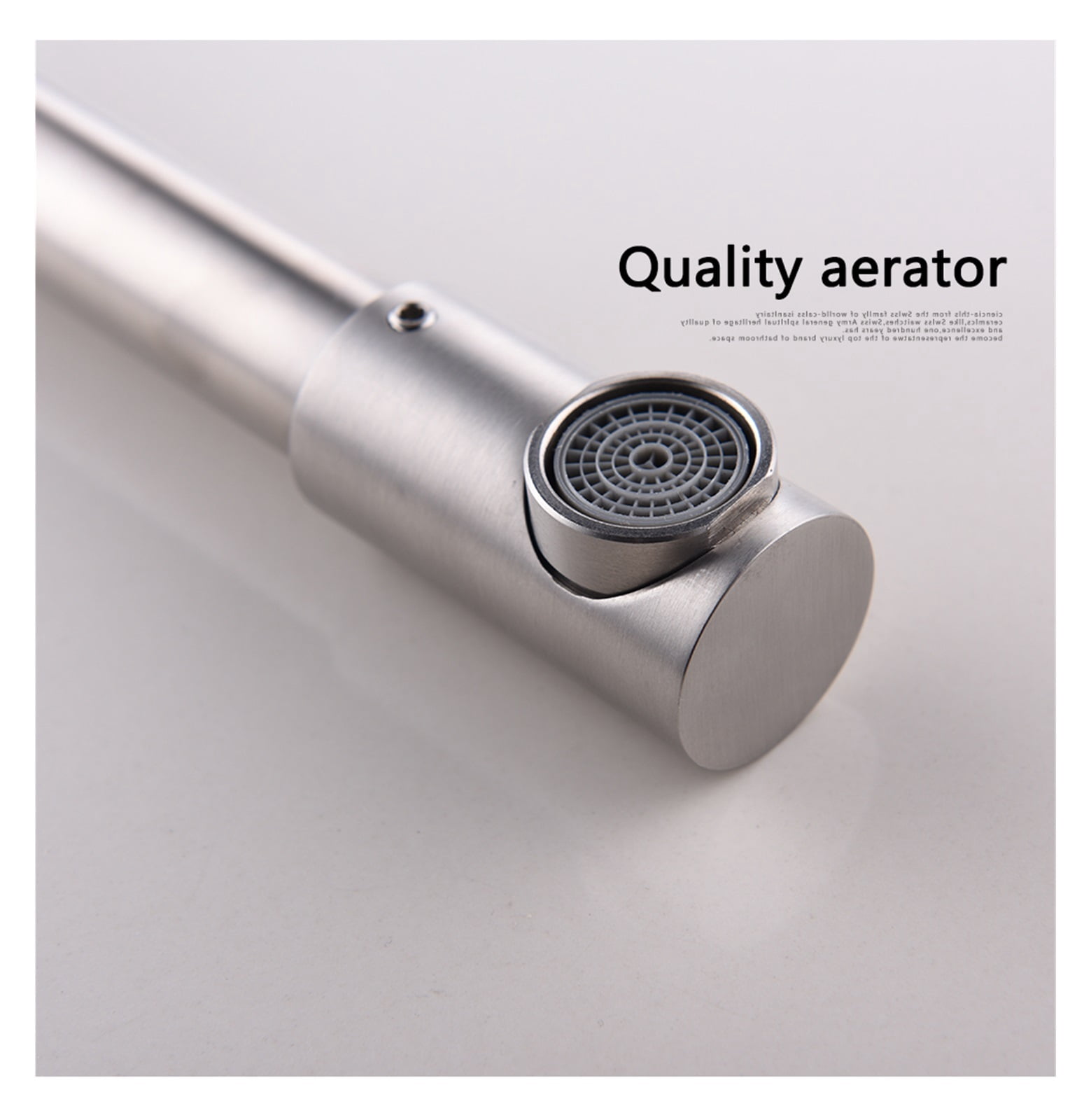 SUS304 Stainless Steel 360 Rotate Folding Extend Single Handle Hot Cold Water Mixer Taps Kitchen Sink Faucet ,Bar Laundry RV Farmhouse