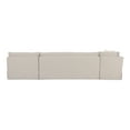 thumbnail image 5 of Moe's Home Collection Fable Slipcover Dining Banquette L-Shape Beige 139.5In, 5 of 10