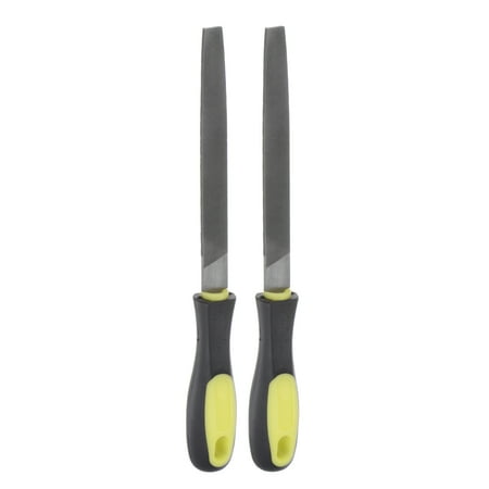 

Flat File 6 High Carbon Hardened Steel Cut Hand Rasp with PVC Handle 2 Pack