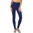 thumbnail image 3 of ToBeInStyle Women's Medium Weight Classic Breathable Cotton Legging - Navy - Small, 3 of 7