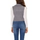 thumbnail image 3 of CHALECO CORTO SIN MANGAS DE SUEDE SINTÉTICO PARA MUJER INSPIRADO CHIC XS GRIS, 3 of 7