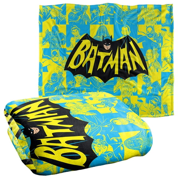 Batman Classic Tv Logo Officially Licensed Silky Touch Super Soft Throw Blanket 50' x 60'