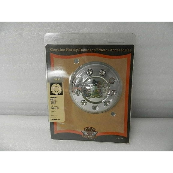 NOS NEW OEM 2005 AND NEWER HARLEY VRSC VROD CHROME BILLET CLUTCH COVER 25426-04