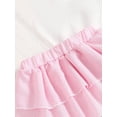 thumbnail image 6 of PureChapter Toddler Girls Striped Straps Crop Top & Layered Ruffle Skirt Set 2-Piece Summer Clothes, 6 of 8