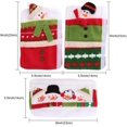 thumbnail image 2 of Juego de 3 fundas para manijas de refrigerador navideñas, funda para manija de puerta de refrigerador con diseño de muñeco de nieve de Papá Noel, fundas para manijas de electrodomésticos de cocina, 2 of 7