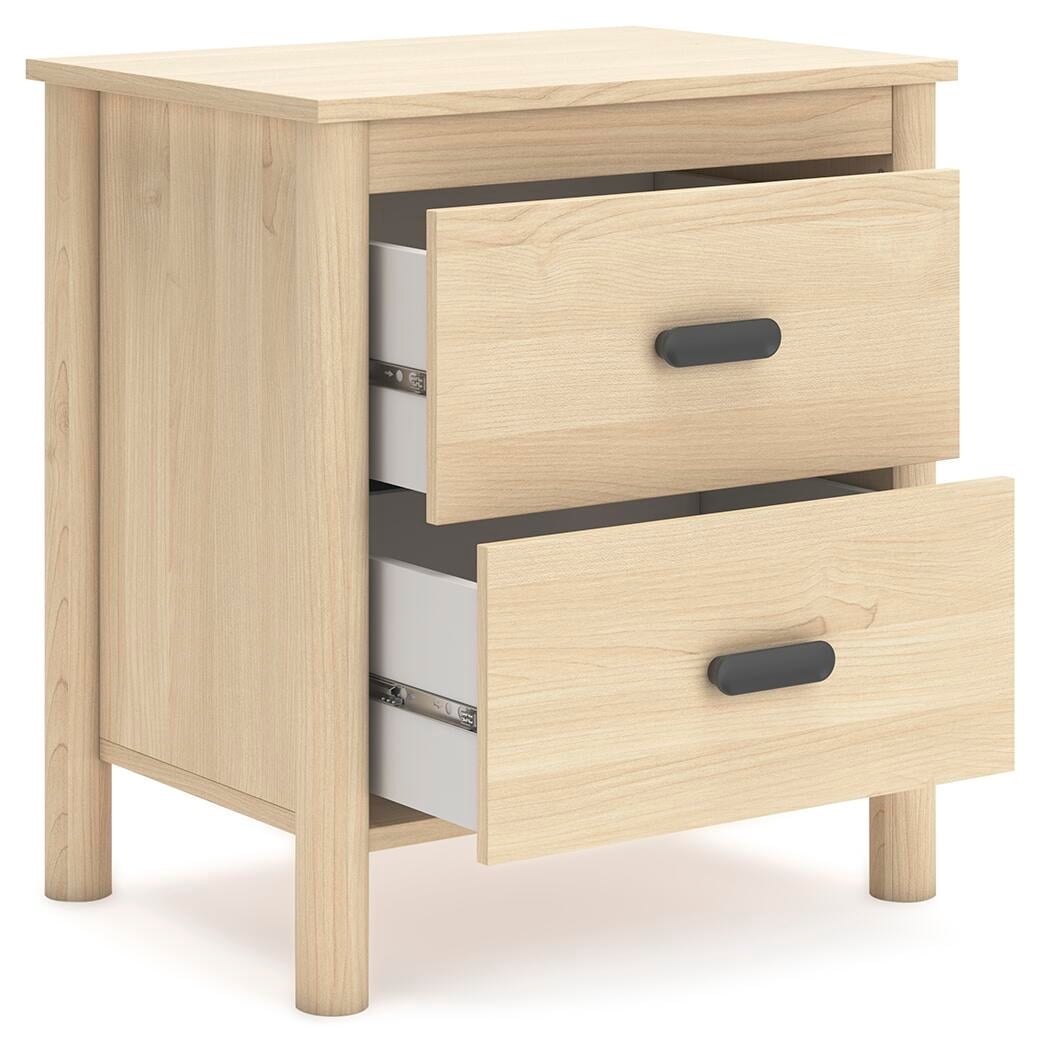 Signature Design by Ashley Cabinella 2 Drawer Nightstand, Tan