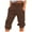 Brown, variant on Summer Pants for Women Solid Color Tie-Leg Pants And Linen Casual Cropped Trousers Women Petite Casual for Sweat Nice Comfy V Leggings Shirts Wide Legs Trousers Brown M