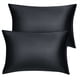 thumbnail image 1 of 2Pcs Fundas De Almohada De Microfibra Fundas De Almohada Oxford Estándar / Reina / Rey Negro 14x20 Pulgadas Unique Bargains Funda de Almohada, 1 of 6
